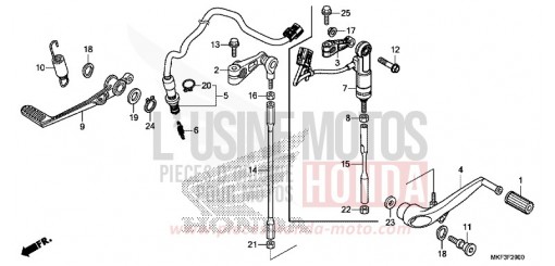 PEDALE CBR1000RAH de 2017